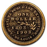 1903 Gold $1.00 Louisiana Purchase Jefferson PR-58 Cameo CACG