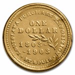 1903 Gold $1.00 Louisiana Purchase McKinley AU Details