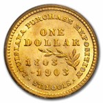 1903 Gold $1.00 Louisiana Purchase McKinley MS-62 PCGS