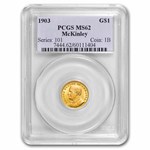 1903 Gold $1.00 Louisiana Purchase McKinley MS-62 PCGS