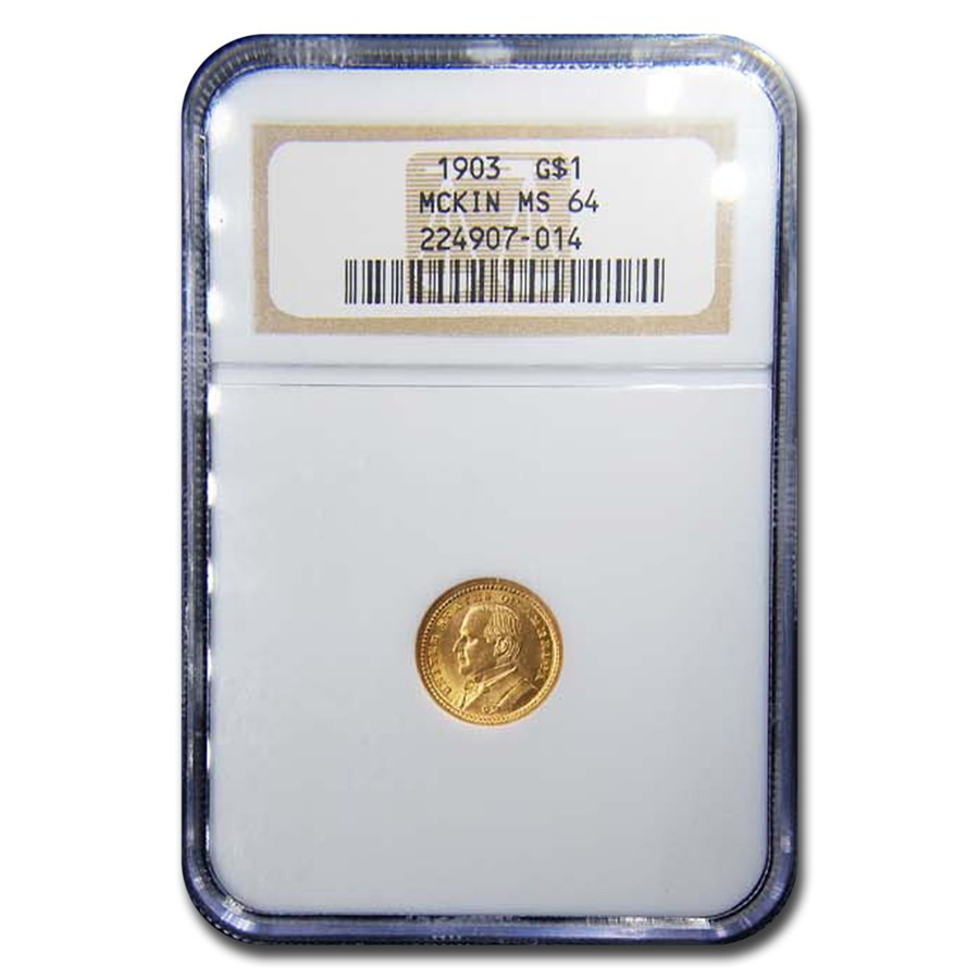 1903 Gold $1.00 Louisiana Purchase McKinley MS-64 NGC
