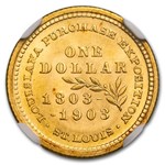 1903 Gold $1.00 Louisiana Purchase McKinley MS-66 NGC