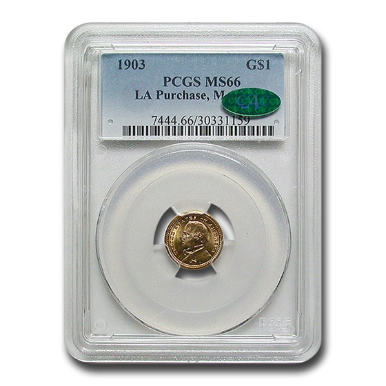 1903 Gold $1.00 Louisiana Purchase McKinley MS-66 PCGS CAC