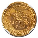 1903 Gold $1.00 Louisiana Purchase McKinley MS-67+ NGC CAC