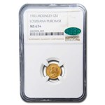 1903 Gold $1.00 Louisiana Purchase McKinley MS-67+ NGC CAC