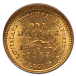 1903 Gold $1.00 Louisiana Purchase McKinley MS-67 NGC