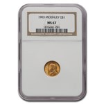 1903 Gold $1.00 Louisiana Purchase McKinley MS-67 NGC