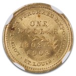 1903 Gold $1.00 Louisiana Purchase McKinley MS-67+ NGC