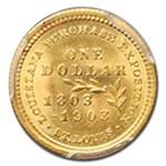 1903 Gold $1.00 Louisiana Purchase McKinley MS-67+ PCGS CAC
