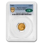 1903 Gold $1.00 Louisiana Purchase McKinley MS-67+ PCGS CAC