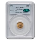 1903 Gold $1.00 Louisiana Purchase McKinley MS-67 PCGS CAC 1903 Gold $1.00 Louisiana Purchase McKinley MS-67 PCGS CAC