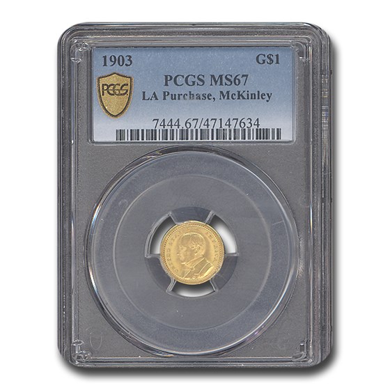 1903 Gold $1.00 Louisiana Purchase McKinley MS-67 PCGS