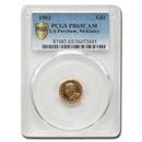 1903 Gold $1.00 Louisiana Purchase McKinley PR-65 Cameo PCGS 1903 Gold $1.00 Louisiana Purchase McKinley PR-65 Cameo PCGS