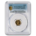 1903 Gold $1.00 Louisiana Purchase McKinley PR-67 Cameo PCGS