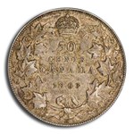 1903-H Canada Silver 50 Cents Edward VII AU-50 PCGS