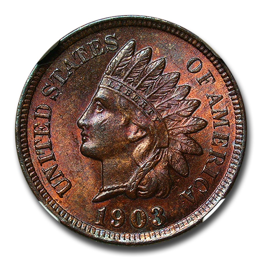 1903 Indian Head Cent MS-64 NGC (Brown)
