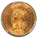 1903 Indian Head Cent MS-66 PCGS (Red)