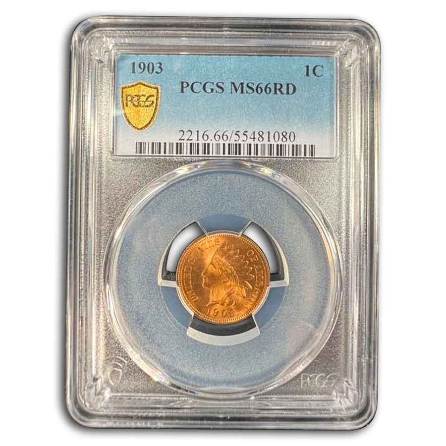 1903 Indian Head Cent MS-66 PCGS (Red)