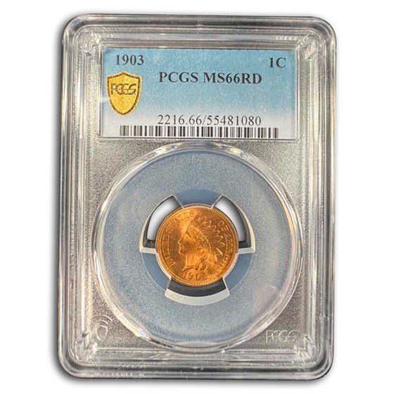 1903 Indian Head Cent MS-66 PCGS (Red) 1903 Indian Head Cent MS-66 PCGS (Red)
