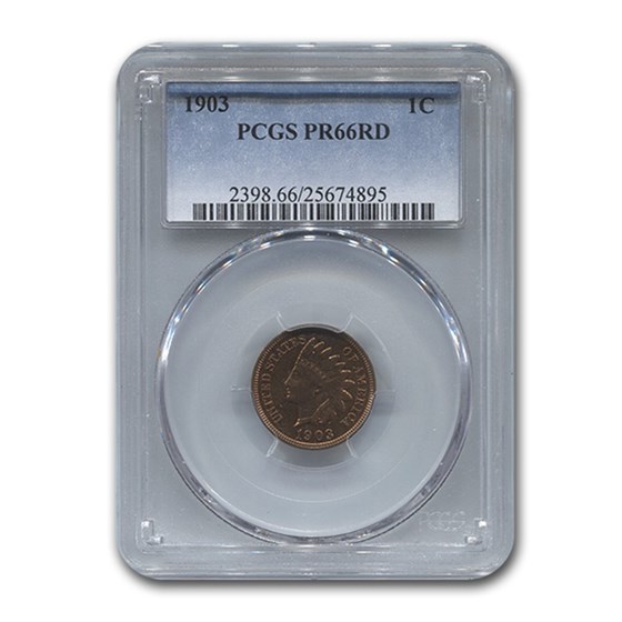 1903 Indian Head Cent PR-66 PCGS (Red) 1903 Indian Head Cent PR-66 PCGS (Red)