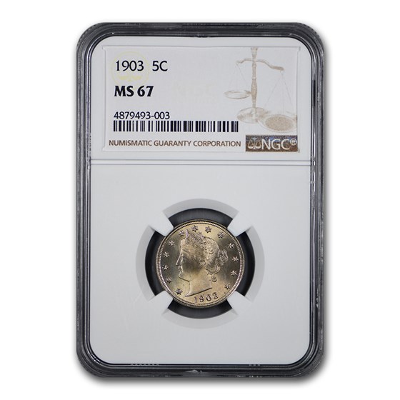 1903 Liberty Head V Nickel MS-67 NGC 1903 Liberty Head V Nickel MS-67 NGC