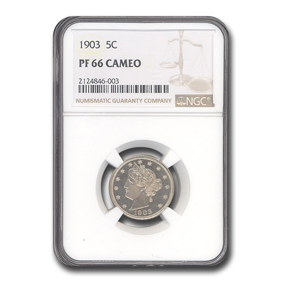 1903 Liberty Head V Nickel PF-66 Cameo NGC 1903 Liberty Head V Nickel PF-66 Cameo NGC