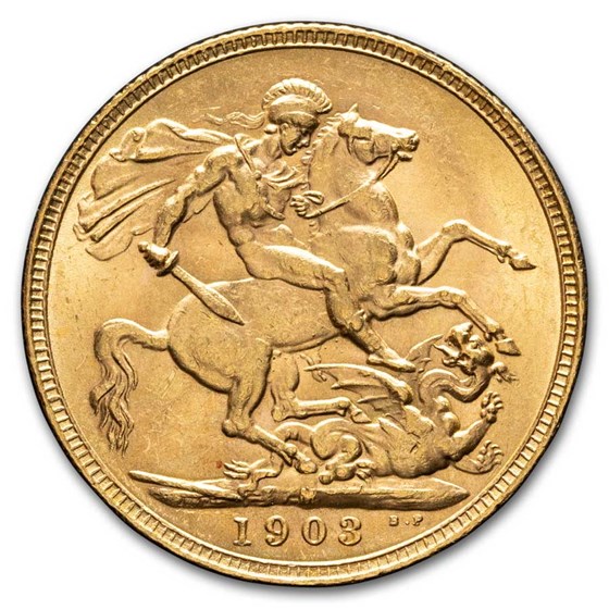 1903-M Australia Gold Sovereign Edward VII BU 1903-M Australia Gold Sovereign Edward VII BU