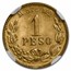 1903-Mo Mexico Gold 1 Peso MS-64 NGC