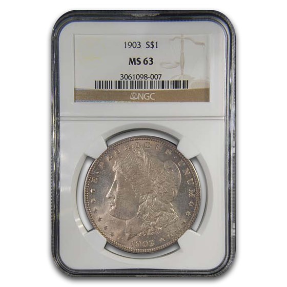 1903 Morgan Dollar MS-63 NGC (Toned) 1903 Morgan Dollar MS-63 NGC (Toned)