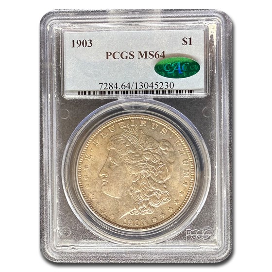 1903 Morgan Dollar MS-64 PCGS CAC 1903 Morgan Dollar MS-64 PCGS CAC