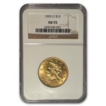 1903-O $10 Liberty Gold Eagle AU-55 NGC
