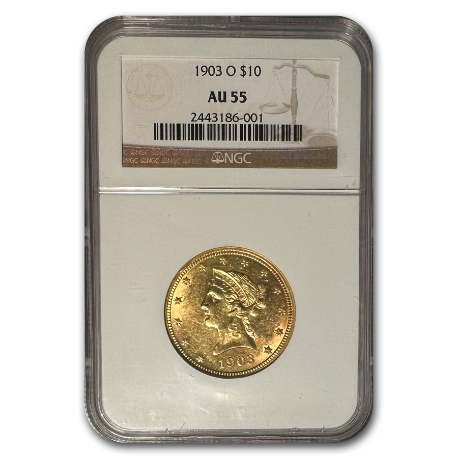 1903-O $10 Liberty Gold Eagle AU-55 NGC