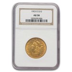 1903-O $10 Liberty Gold Eagle AU-58 NGC