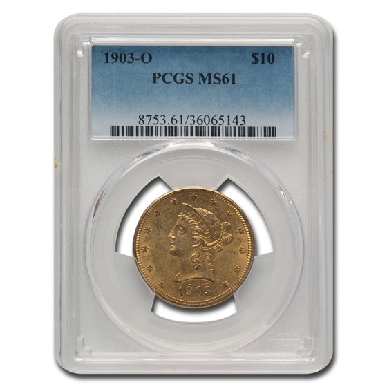 1903-O $10 Liberty Gold Eagle MS-61 PCGS 1903-O $10 Liberty Gold Eagle MS-61 PCGS
