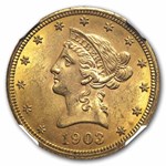 1903-O $10 Liberty Gold Eagle MS-62 NGC