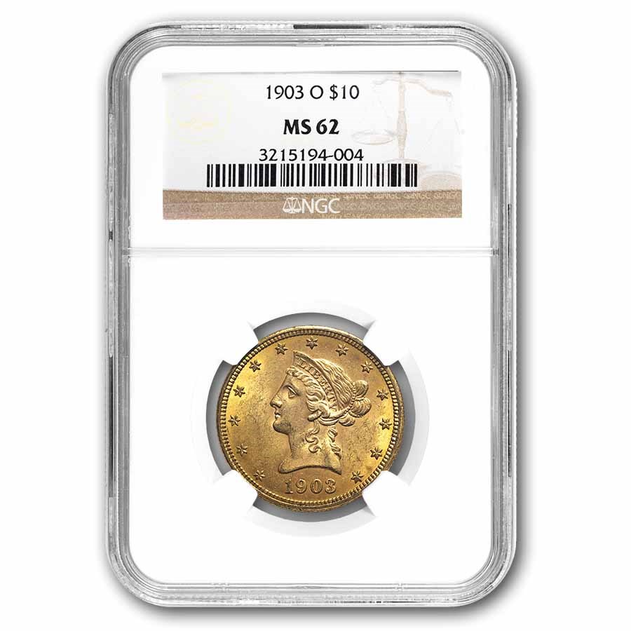 1903-O $10 Liberty Gold Eagle MS-62 NGC