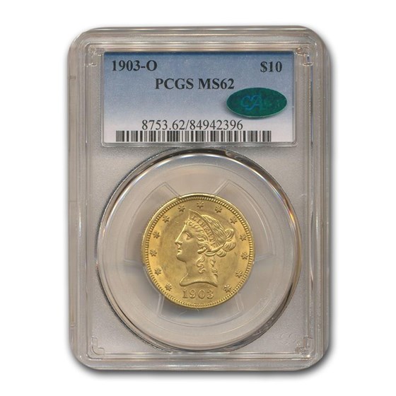 1903-O $10 Liberty Gold Eagle MS-62 PCGS CAC 1903-O $10 Liberty Gold Eagle MS-62 PCGS CAC