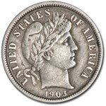 1903-O Barber Dime XF