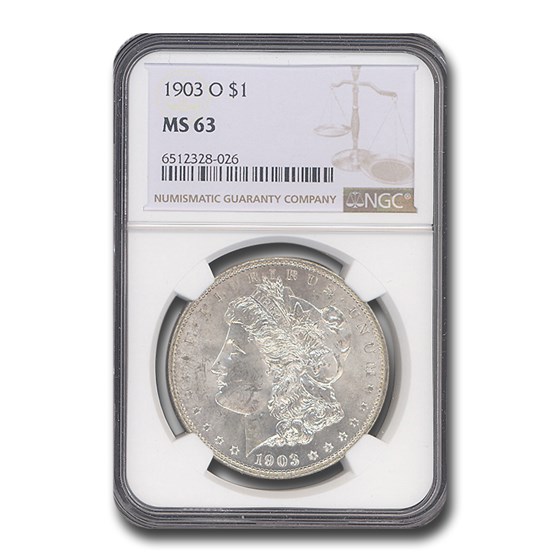 1903-O Morgan Dollar MS-63 NGC 1903-O Morgan Dollar MS-63 NGC