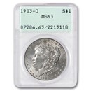 1903-O Morgan Dollar MS-63 PCGS (Old Rattler Holder)