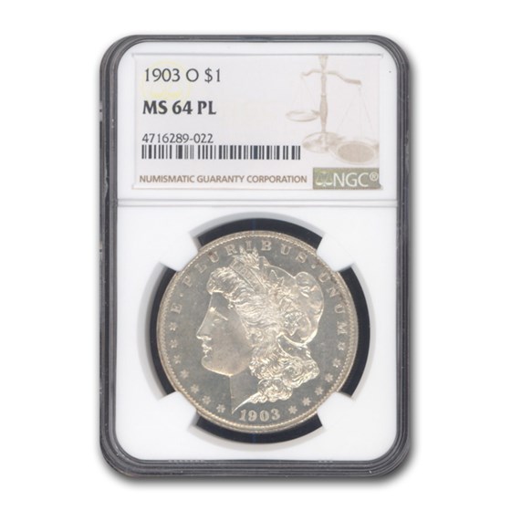1903-O Morgan Dollar MS-64 PL NGC 1903-O Morgan Dollar MS-64 PL NGC