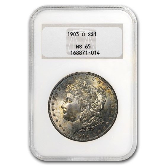 1903-O Morgan Dollar MS-65 NGC (Toned) 1903-O Morgan Dollar MS-65 NGC (Toned)