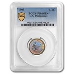 1903 Philippines 1/2 Centavo PR-64 PCGS (Brown)