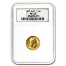 1903 Russia Gold 10 Roubles Nicholas II MS-65 NGC