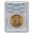 1903-S $20 Liberty Gold Double Eagle MS-64 PCGS