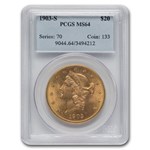 1903-S $20 Liberty Gold Double Eagle MS-64 PCGS