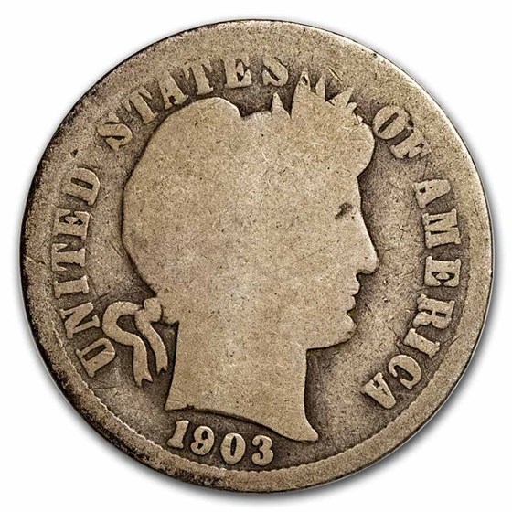 1903-S Barber Dime AG 1903-S Barber Dime AG