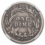 1903-S Barber Dime F-15 NGC