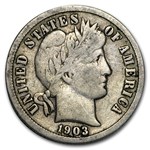 1903-S Barber Dime Fine