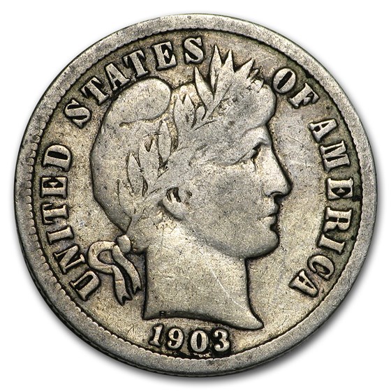 1903-S Barber Dime Fine 1903-S Barber Dime Fine